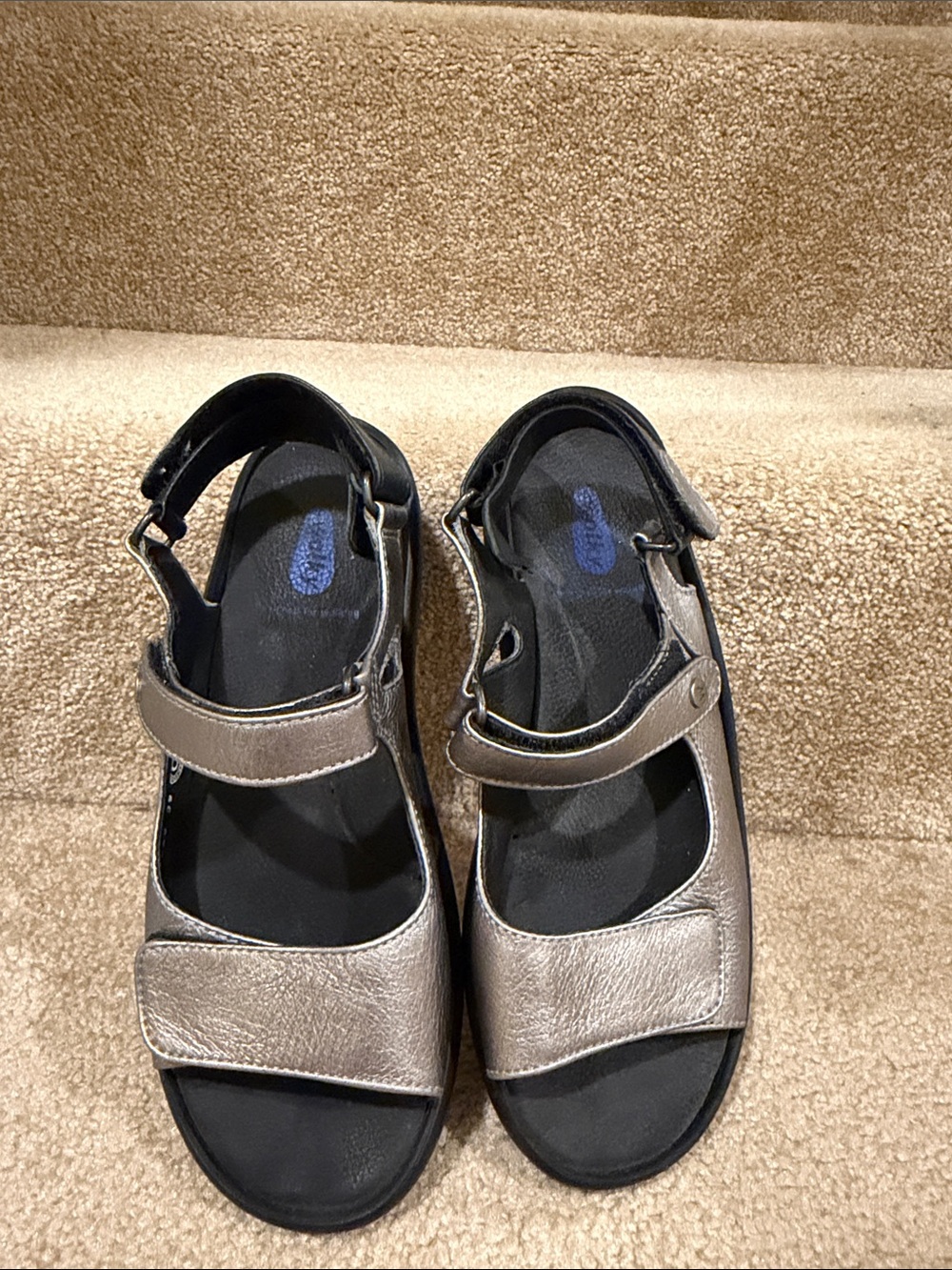 Wolky Jewel Sandal in Metalic Gray Size 39 - Picture 2 of 8